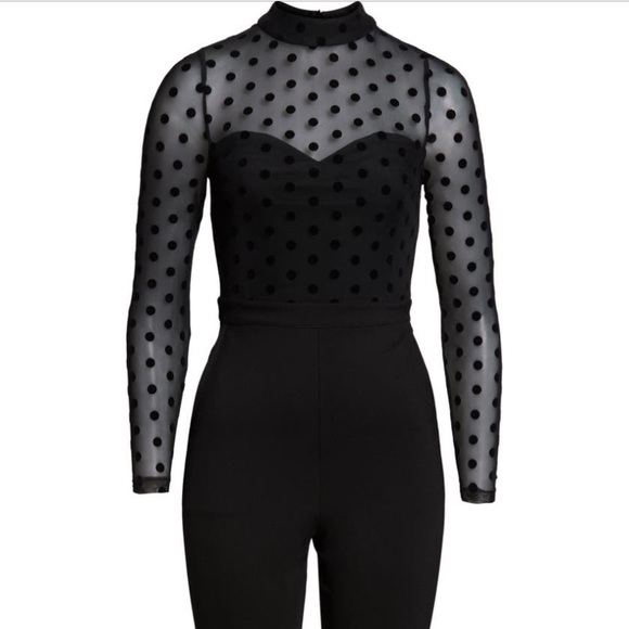 Leah& Mesh Jersey Jumpsuit - Picture 2 of 4